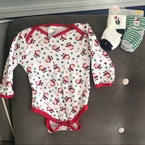 Christmas Onesie and Socks